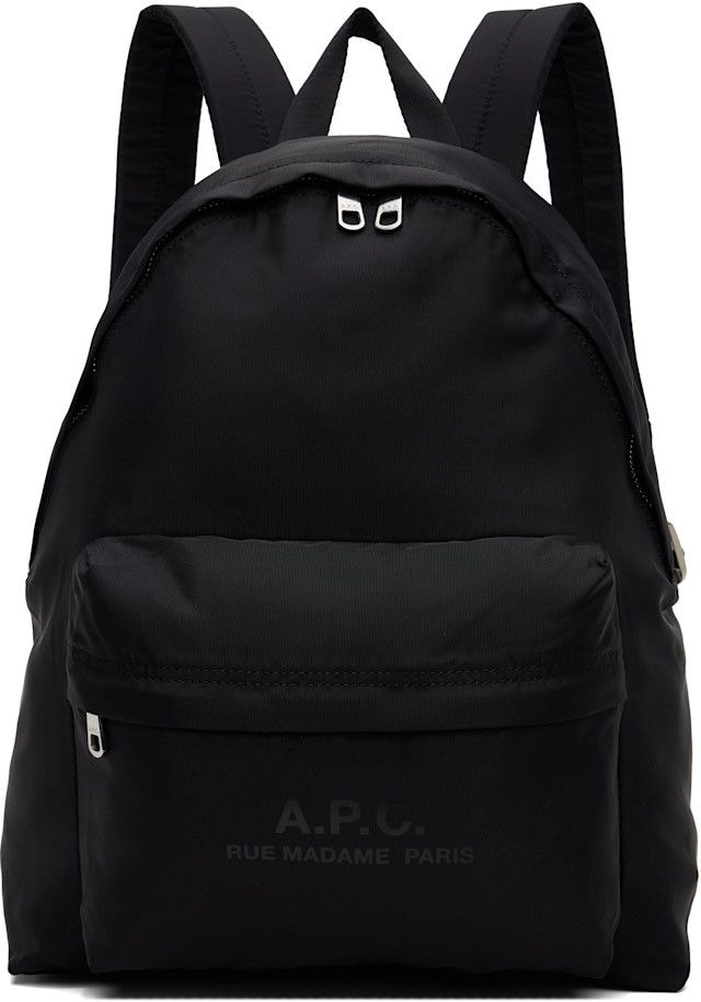 A.P.C. バックパック ブラック A.P.C.: Black Backstage Small Backpack | SSENSE