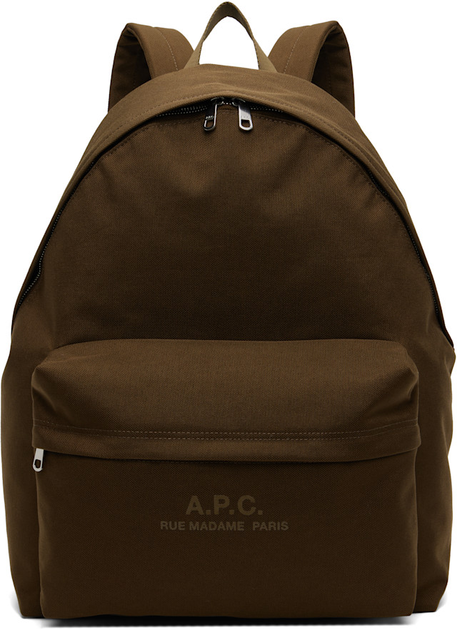 A.P.C.: カーキ Backstage バックパック | SSENSE 日本