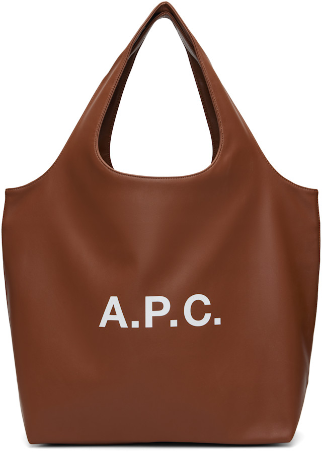 A.P.C. ninon チェーンバッグ　ブラウン A.P.C.: Brown Ninon Tote | SSENSE