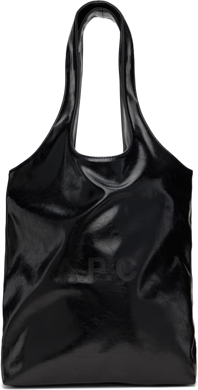 A.P.C.: ブラック スモール Ninon トートバッグ | SSENSE 日本