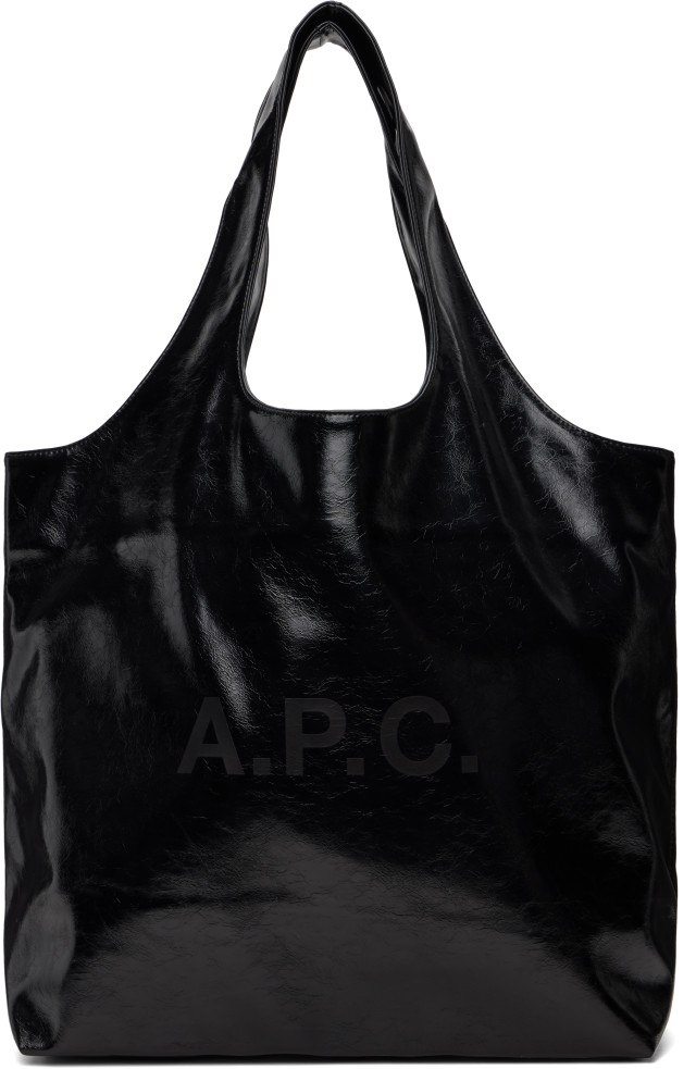 A.P.C.: ブラック Ninon トートバッグ | SSENSE 日本