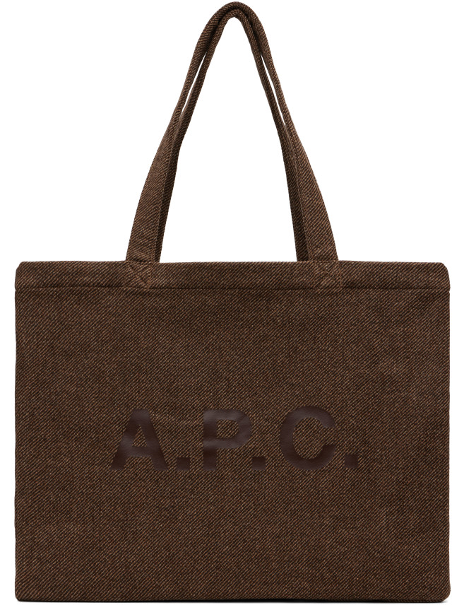 A.P.C.: ブラウン Diane Shopping トートバッグ | SSENSE 日本
