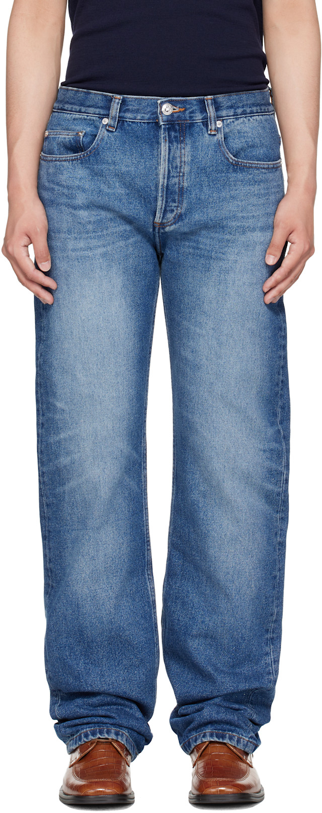 A.P.C.: Indigo Rescue Jeans | SSENSE