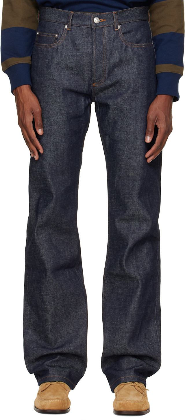 A.P.C.: Navy Rescue Jeans | SSENSE