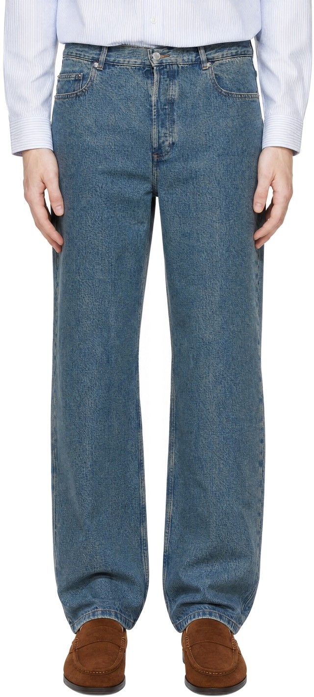 A.P.C.: Blue Aaron Jeans | SSENSE