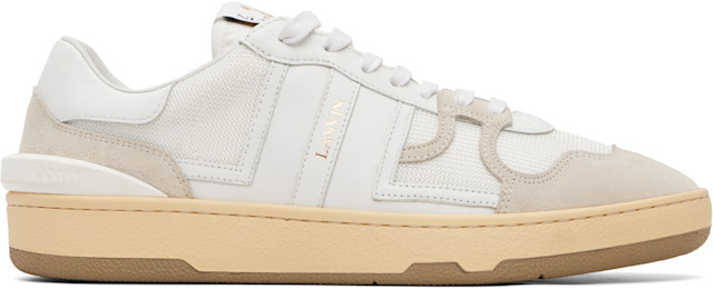Lanvin: White Clay Sneakers | SSENSE