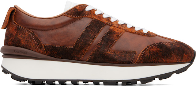 早いもの勝ち‼︎LANVIN キャメル　ポンチョ　38 Lanvin: Brown & Orange Bumpr Used Leather Sneakers | SSENSE