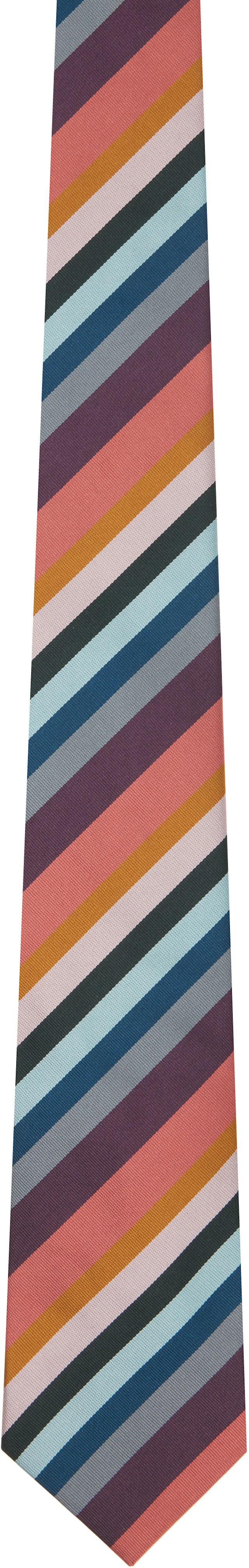 Paul Smith のマルチカラーストライプネクタイMADE IN ITALY Paul Smith: マルチカラー アーティスト ストライプ ネクタイ | SSENSE