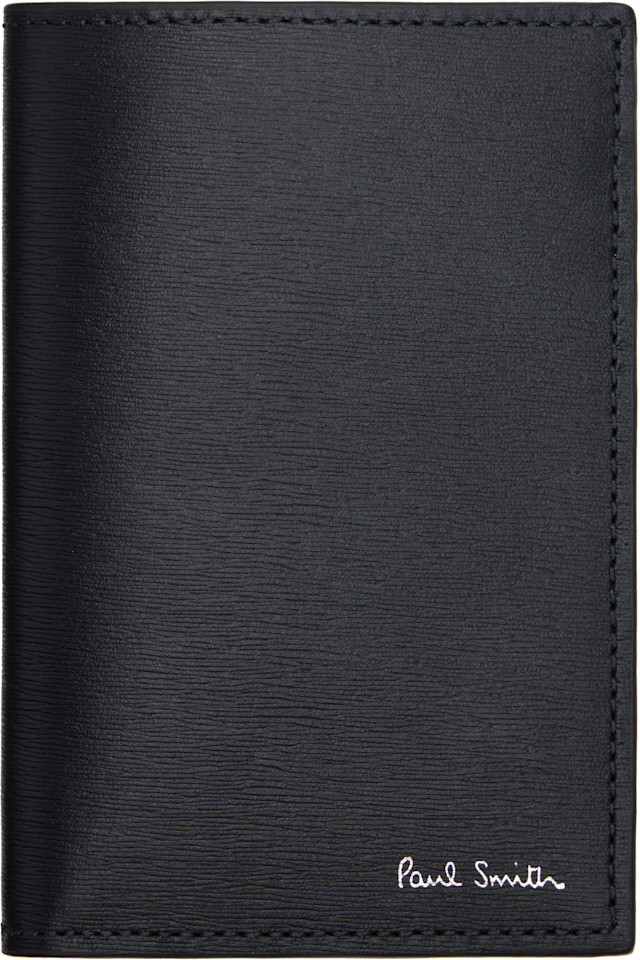 【新品】❗️大幅お値下げ❗️❗️Paul Smith 黒 レザー Paul Smith: ブラック レザー Credit Card 財布 | SSENSE 日本