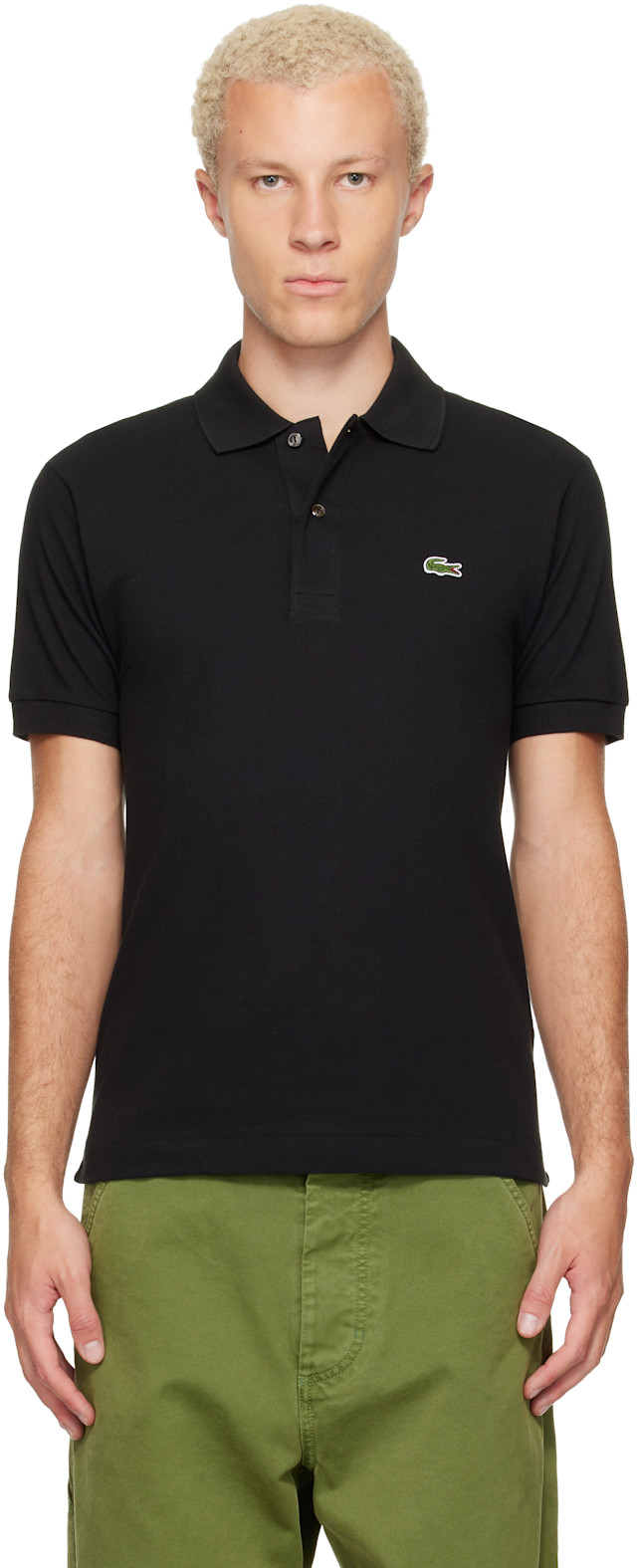 Lacoste: ブラック Original L.12.12 クラシックフィット ポロシャツ
