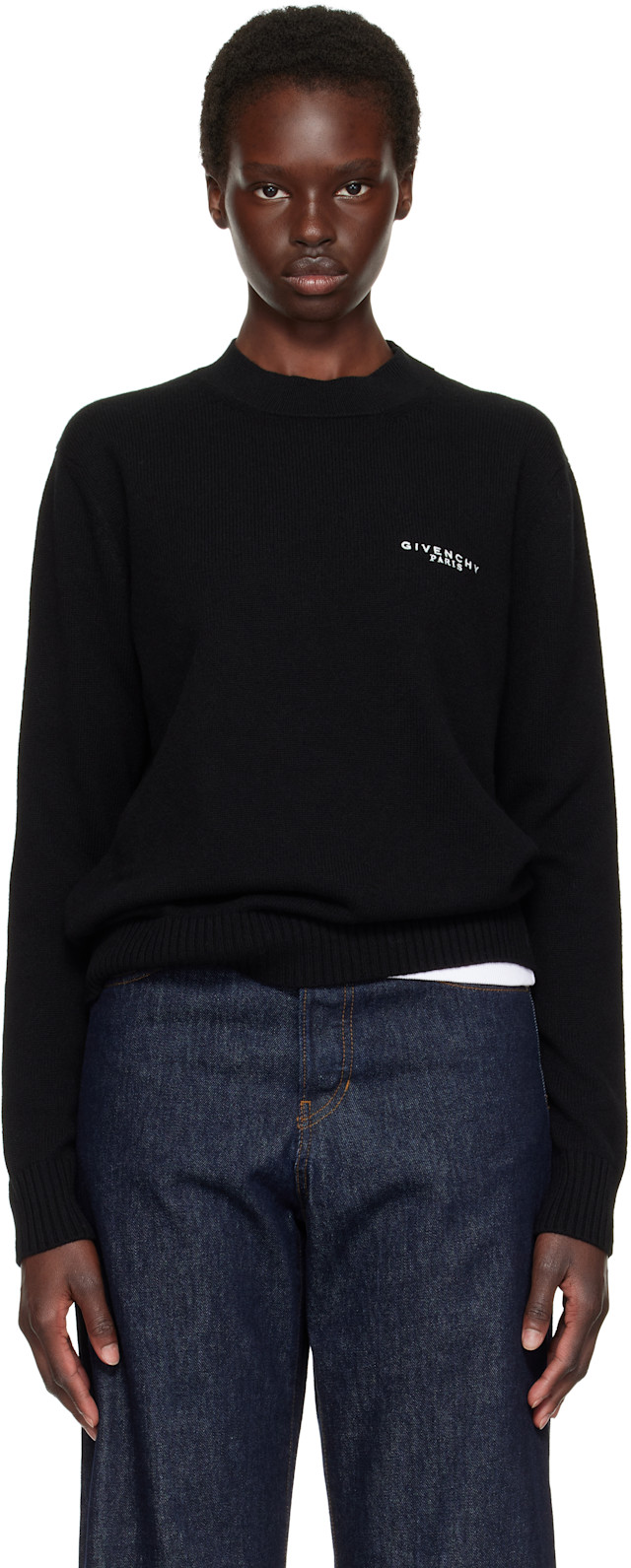 Givenchy: Black Wool & Cashmere Sweater | SSENSE