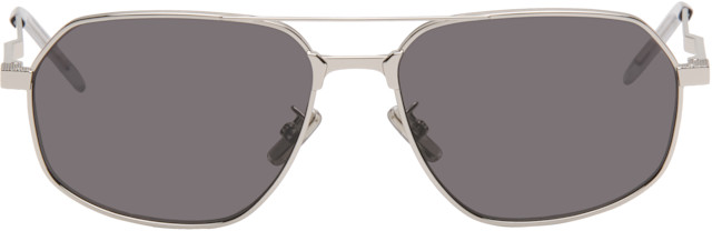 Givenchy: Silver GV One Sunglasses | SSENSE