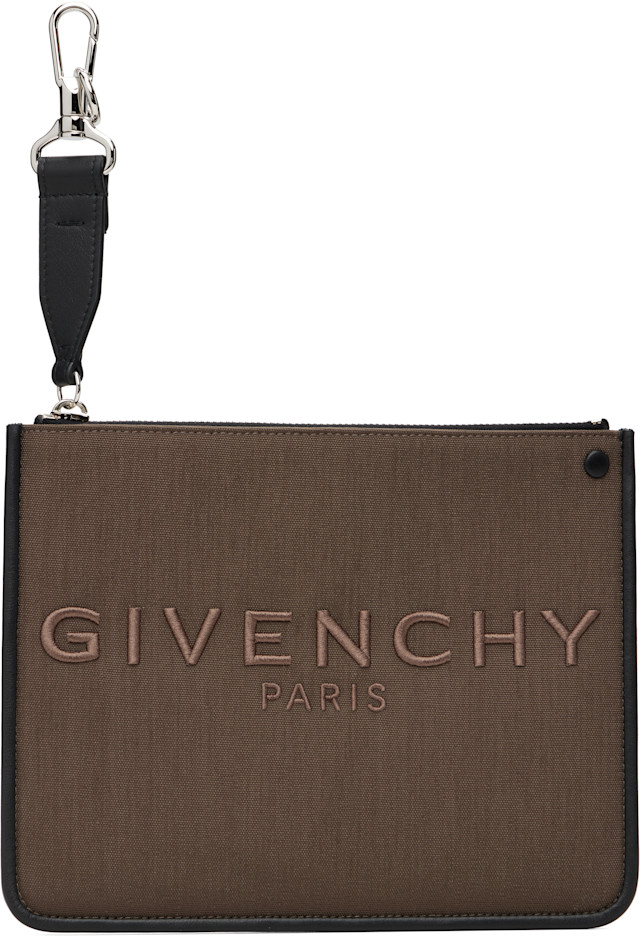 Givenchy: Taupe Cargo Pouch | SSENSE