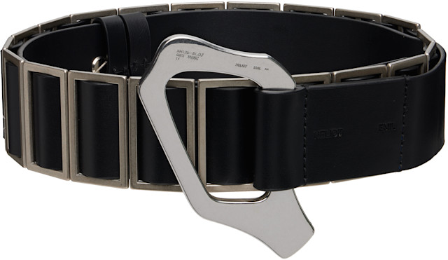専用ページ Heliot Emil ベルト HELIOT EMIL: Black Eno Belt | SSENSE Mexico