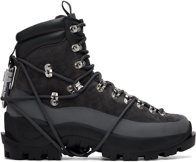 HELIOT EMIL: Gray Hiking Boots | SSENSE
