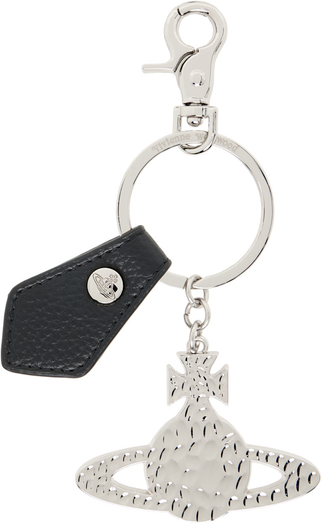 Vivienne Westwood: シルバー Hammered Orb キーホルダー | SSENSE 日本
