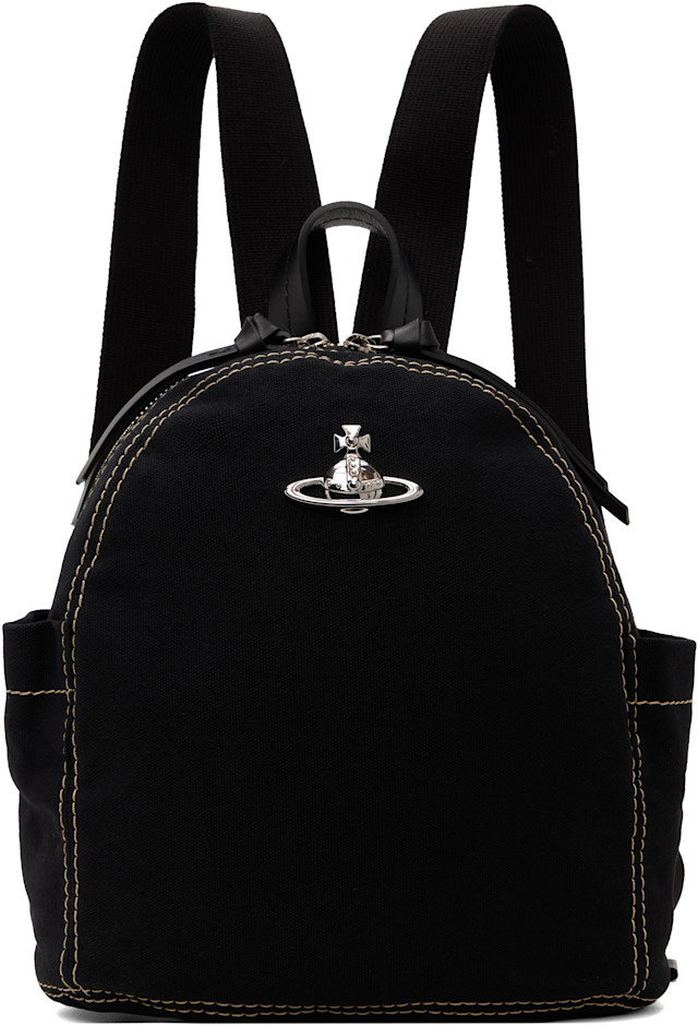 Vivienne Westwood: Black George Rucksack Backpack | SSENSE Canada