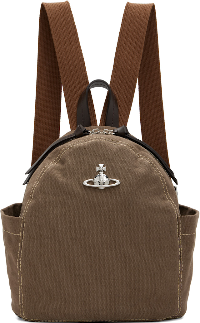 Vivienne Westwood: Khaki George Small Backpack | SSENSE
