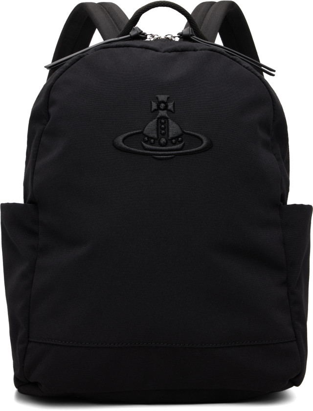 Vivienne Westwood: Black George Medium Backpack | SSENSE