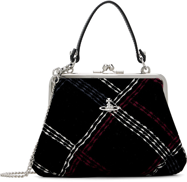 Vivienne Westwood: ブラック Granny Frame バッグ | SSENSE 日本