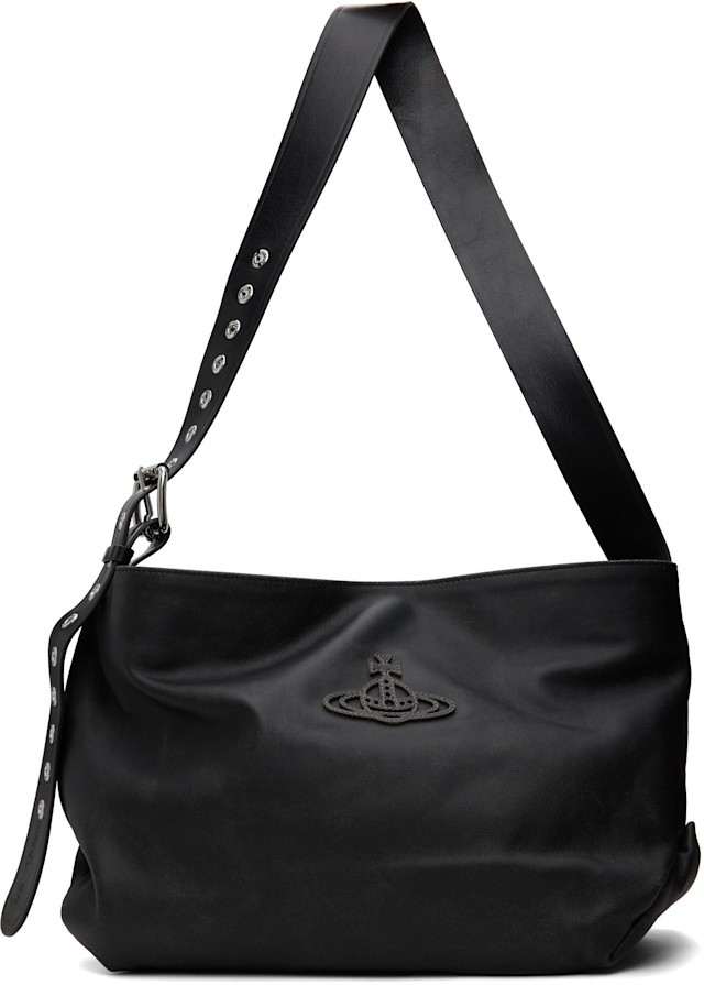 Vivienne Westwood: Black Maxime Medium Shoulder Bag | SSENSE