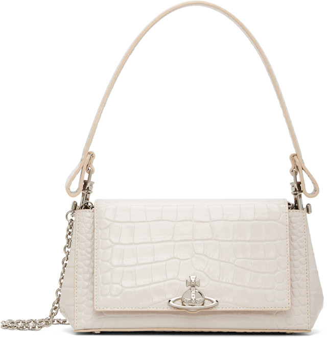 Vivienne Westwood: Off-White Hazel Medium Hand Bag | SSENSE