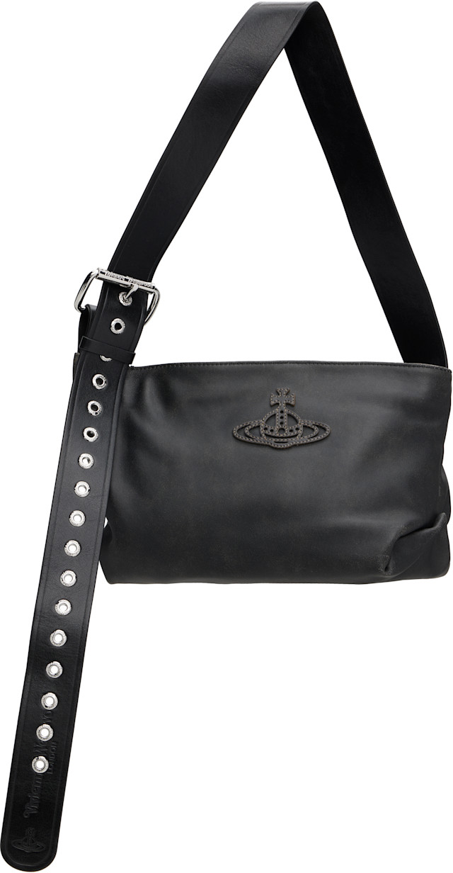 Vivienne Westwood: Black Maxime Small Shoulder Bag | SSENSE