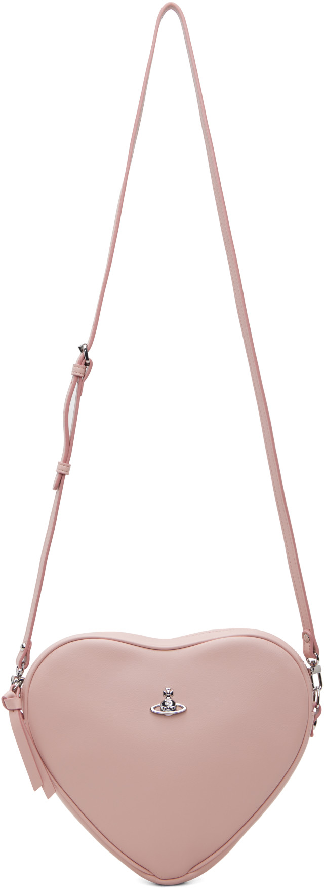 Vivienne Westwood: Pink Alexa Heart Crossbody Bag | SSENSE