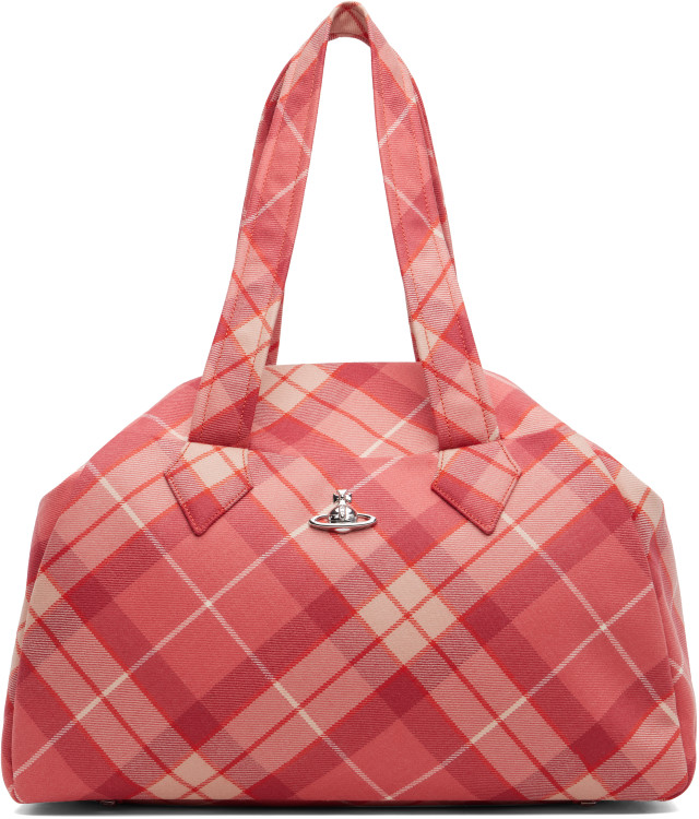Vivienne Westwood: Pink Archive Large Yasmine Handbag | SSENSE