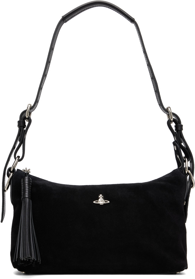 Vivienne Westwood: Black Emma Shoulder Bag | SSENSE