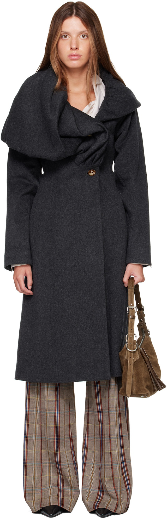 Vivienne Westwood: Gray Marilyn Coat | SSENSE