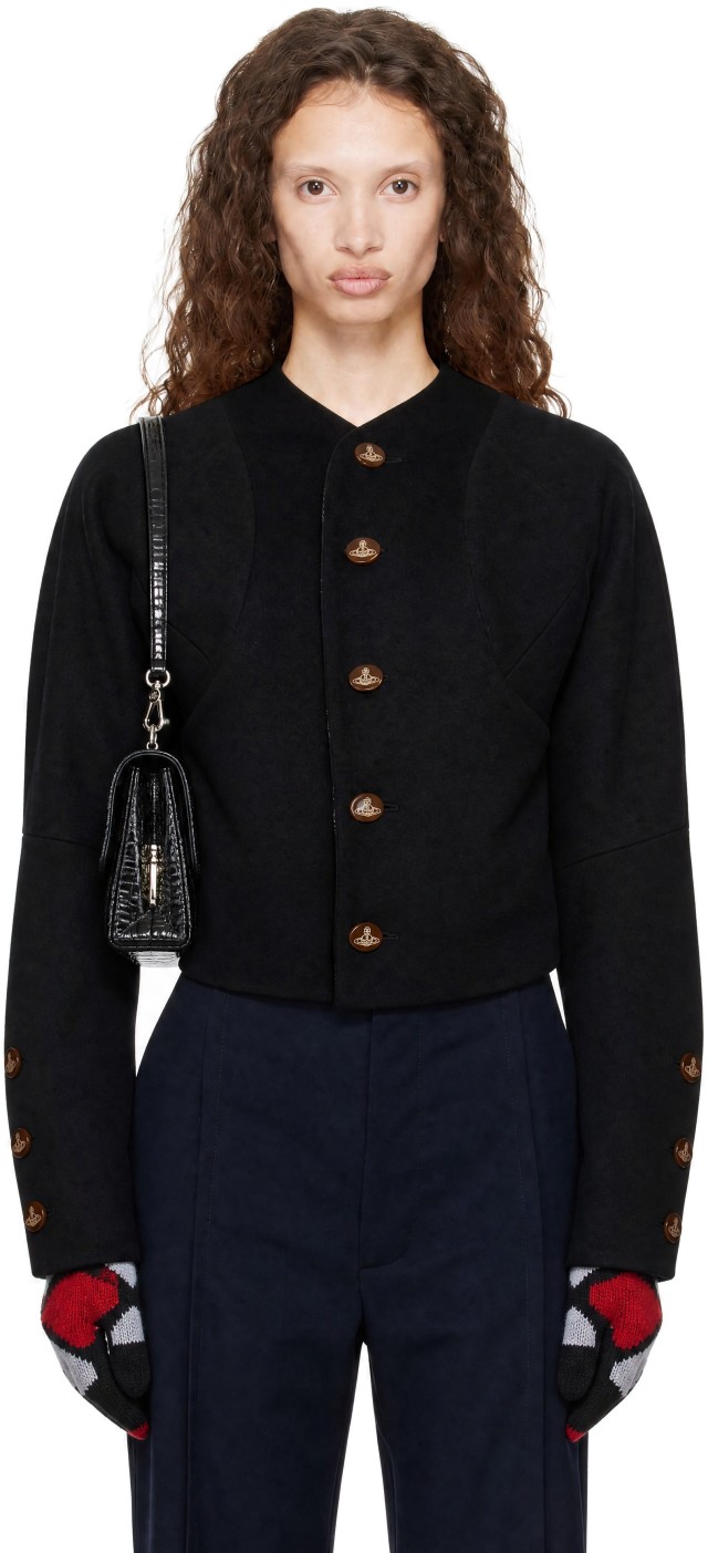 Vivienne Westwood: Black Pourpoint Jacket | SSENSE