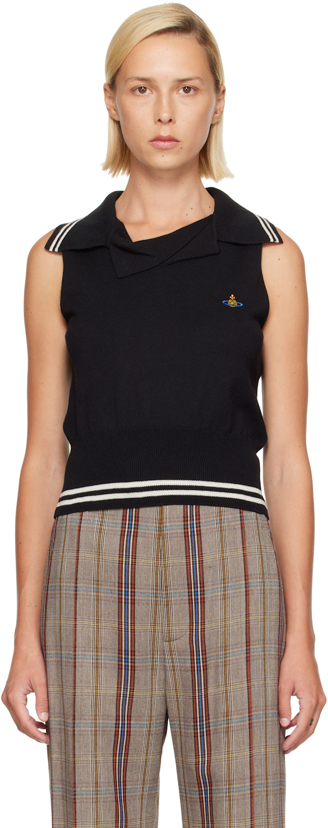 Vivienne Westwood: Black Doubletake Top | SSENSE