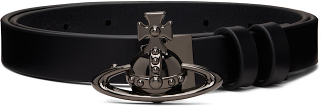 Vivienne Westwood: Black Orb Buckle Belt | SSENSE