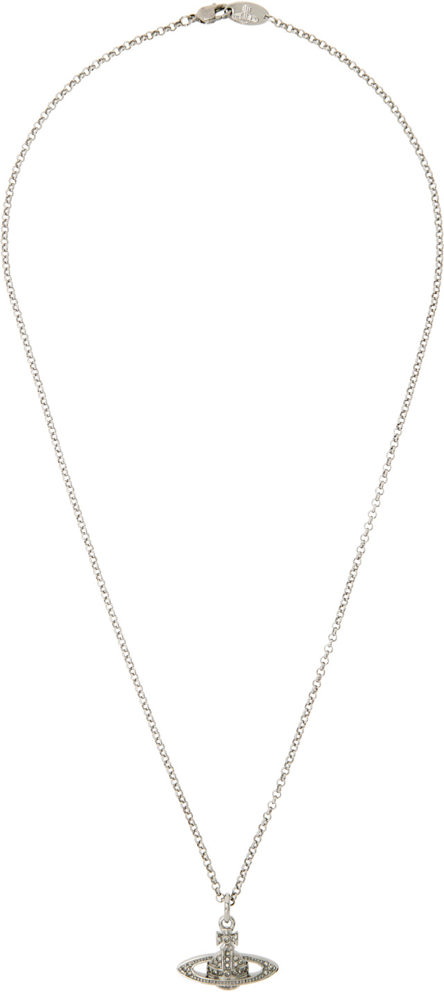 Vivienne Westwood: Mini Bas Relief Orb Necklace | SSENSE