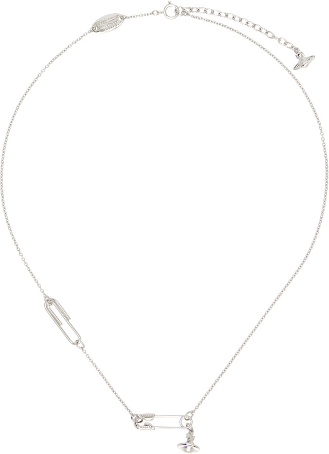 Vivienne Westwood: Safety Pin ペンダント ネックレス | SSENSE 日本
