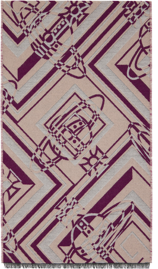 Vivienne Westwood: ピンク Rug マフラー | SSENSE 日本