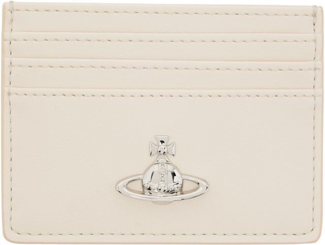 Vivienne Westwood: Off-White Flat Card Holder | SSENSE