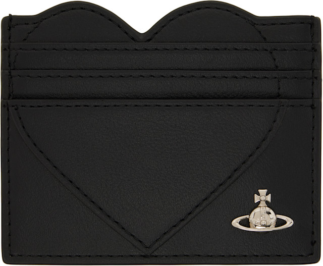 Vivienne Westwood: Black Heart Card Holder | SSENSE