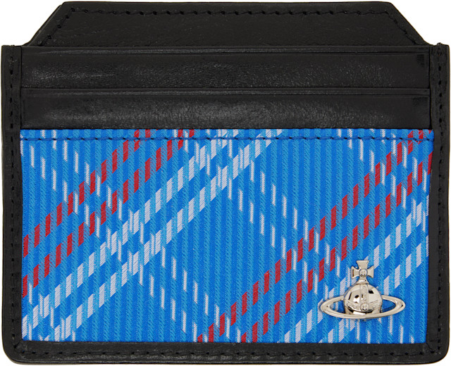 Vivienne Westwood: ブラック＆ブルー Slim カードケース | SSENSE 日本