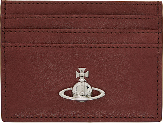 Vivienne Westwood: ブラウン Flat カードケース | SSENSE 日本
