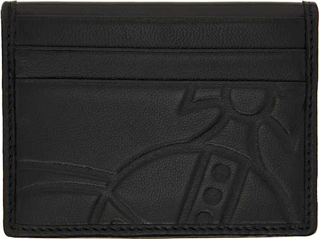 vivienne westwood カードケース Vivienne Westwood: ブラック Man. 二つ折りカードケース | SSENSE 日本