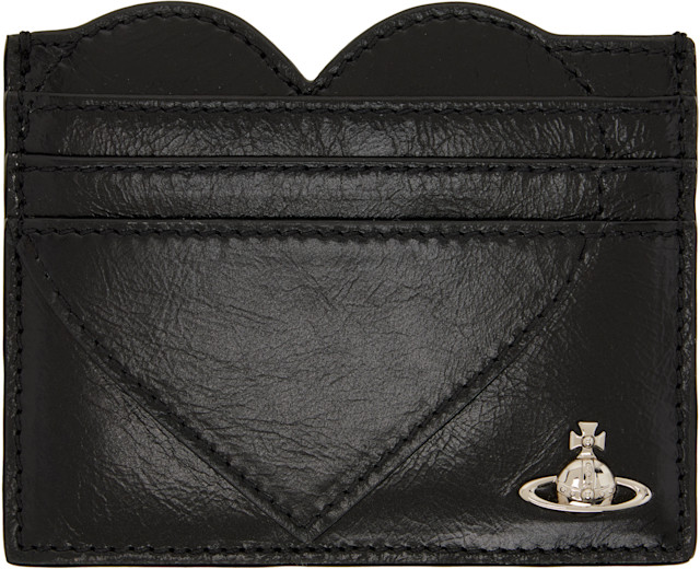 Vivienne Westwood: Black Heart Card Holder | SSENSE