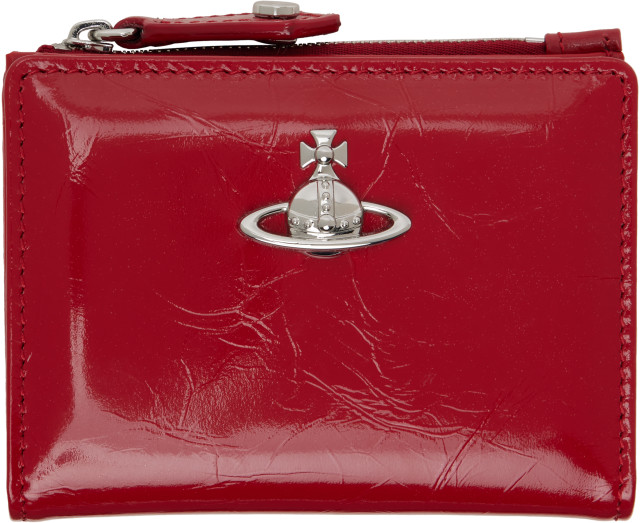 Vivienne Westwood: レッド スリム フラップカードケース | SSENSE 日本