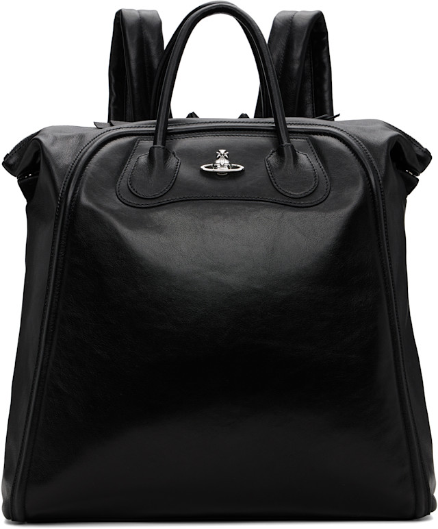 Vivienne Westwood: Black Bobby Large Backpack | SSENSE
