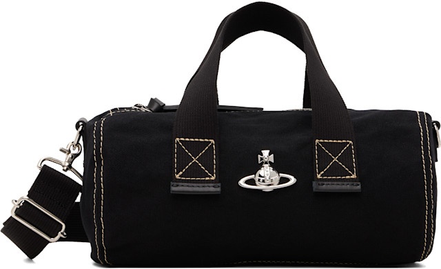 Vivienne Westwood: Black Paul Cylinder Crossbody Bag | SSENSE