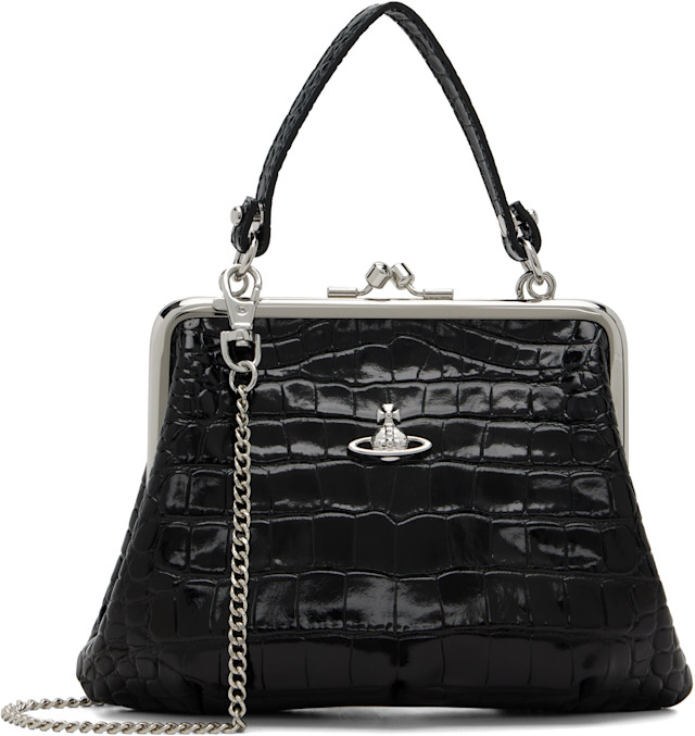 バッグ Vivienne Westwood GRANNY FRAME PURSE Vivienne Westwood: Black Granny Frame Bag | SSENSE