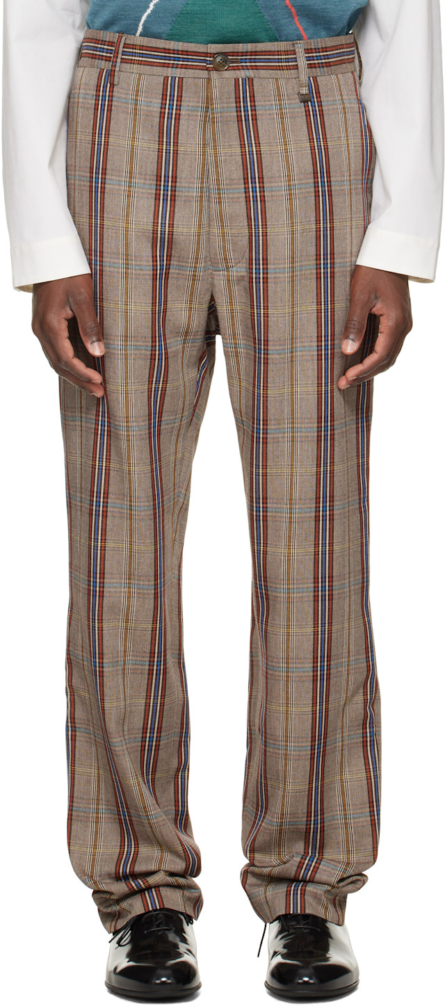 Vivienne Westwood ベージュ イージーパンツ 46 ITALY製 Vivienne Westwood: Beige Cruise Trousers | SSENSE Japan