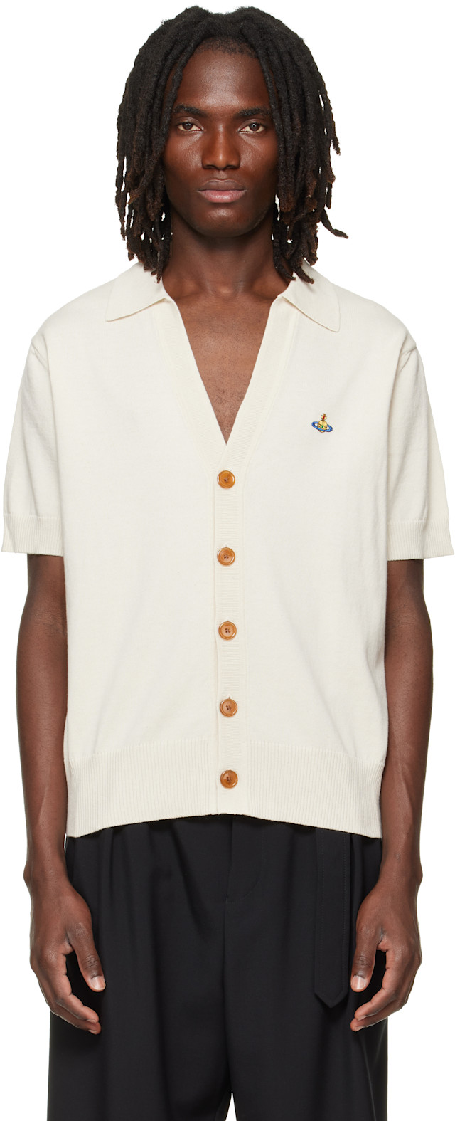 Vivienne Westwood: Off-White Polo Cardigan | SSENSE