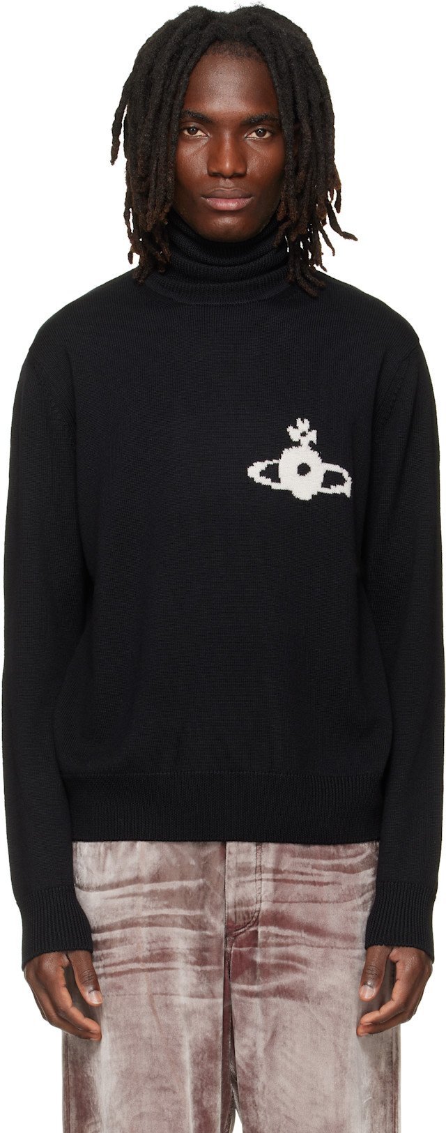 Vivienne Westwood: Black Mark Turtleneck | SSENSE China